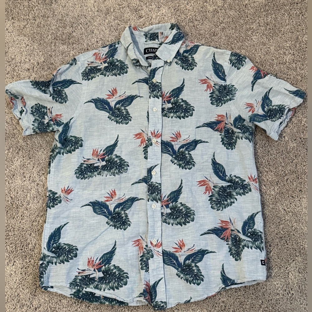 Men’s Chaps Linen Buttondown